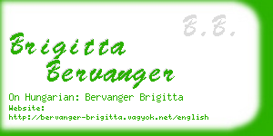 brigitta bervanger business card